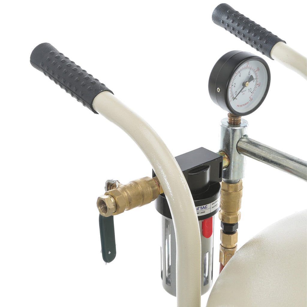 Shop Fox M1115 20 Gallon 65-125 Psi Heavy Duty Portable Rolling Sandblaster