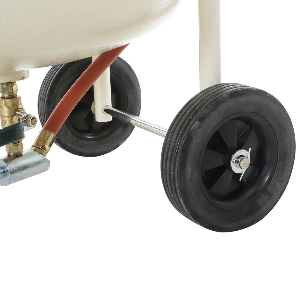 Shop Fox M1115 20 Gallon 65-125 Psi Heavy Duty Portable Rolling Sandblaster